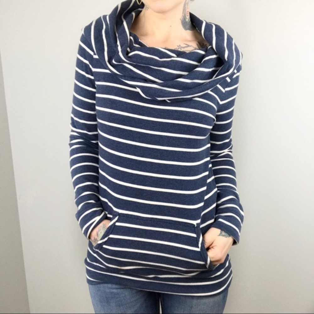 LOFT Cowl Neck Pullover Sweatshirt